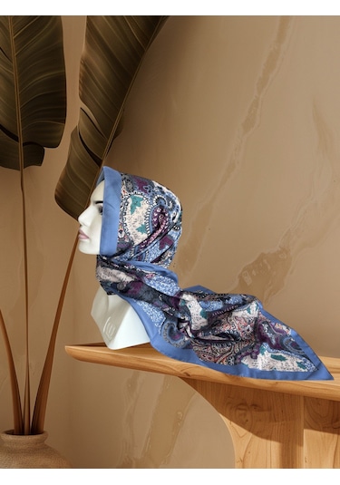 İndigo Aker Soft Touch Şal 006 İndigo