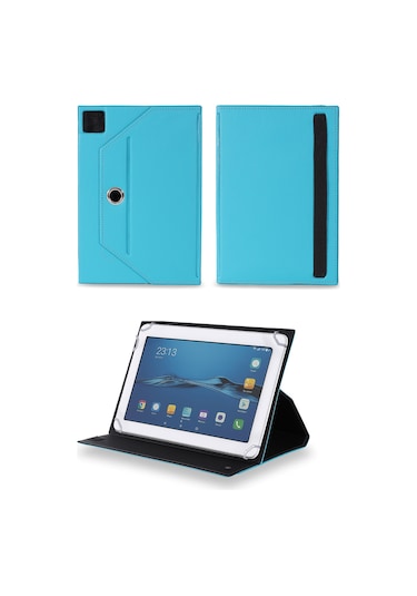 Insignia - Flex - 10.1" - 32gb - White/silver Standlı Üniversal Kapaklı Turkuaz Tablet Kılıfı