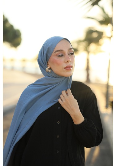 Moda Kaşmir Neo Pamuk Şal Serisi Marin