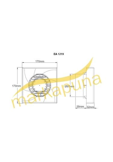 Bvn Ea 1219 Plastik 12 Cm 200 M³/H Banyo ve Tuvalet Aspiratörü