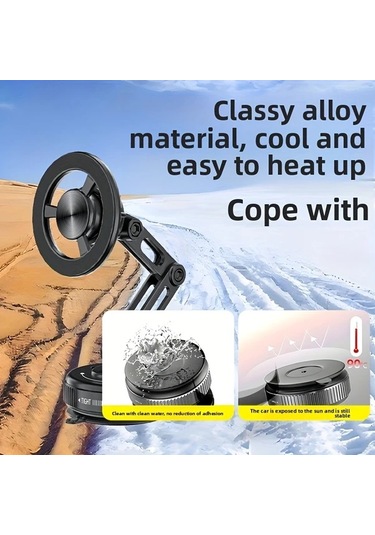 Xuweiwei Jy25-5 Black Evrensel Manyetik Navigasyon Braketi Katlanır Döner Araç Telefon Tutucu