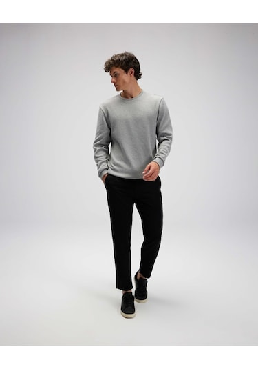 Ellesse Em615-gr Erkek Gri Pamuklu Kazak Gri
