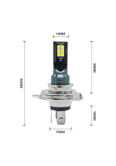 2 Adet H4 H7 Led Far H11 H8 H9 H10 H1 H3 Araba Sis Ampuller 9005 9006 Oto 12000k Blue Color H1 1 Piece Set