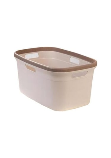 Reis Home Motek 80 Litre Kirli Çamaşır Sepeti Çamaşır Selesi İkil Kahve