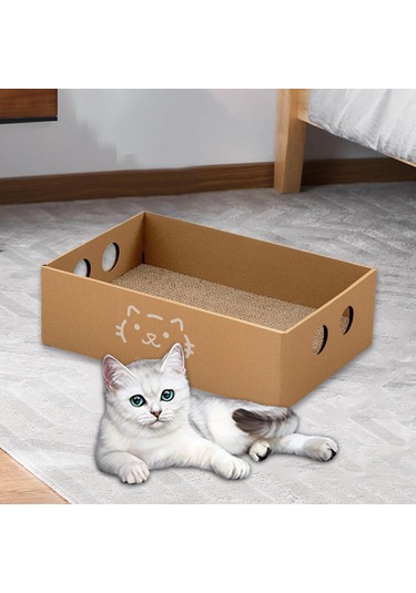 Suntek Kedi Tırmalama Pedi Büyük Karton Ev Kedilerin Stil-a