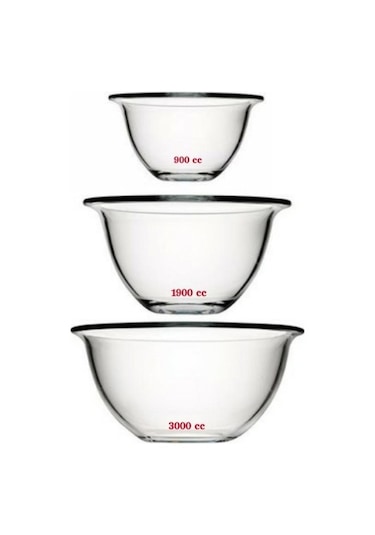 Paşabahçe 3 Parça Arda Türkmen Hazırlık Seti Karıştırma Kabı