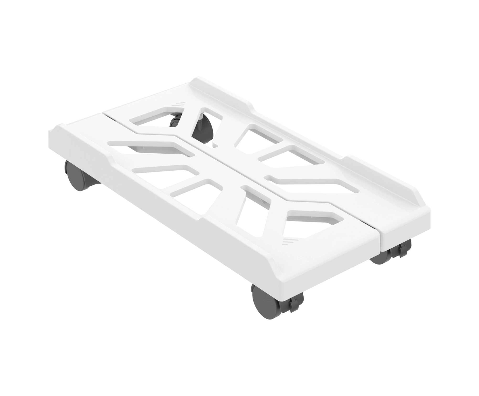 Yuntech01 Mobil Bilgisayar Kasası Standı, Ev/ofis Kullanıma Uygun, Genişlik Ayarlanabilir, Soğutma Delikleri, Frenli Tekerlekli, Aşınmaz Malzeme, Beyaz