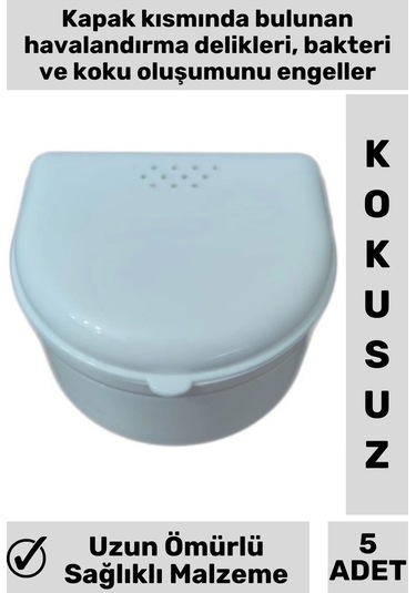 Wintoup Protez Diş Saklama Kabı 5 Adet