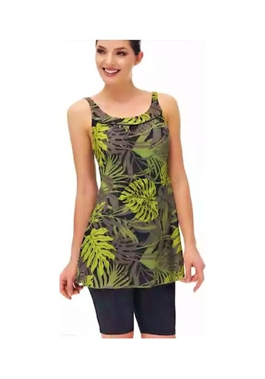 Sunsurf Kadın Taytlı Elbise Mayo Siyah