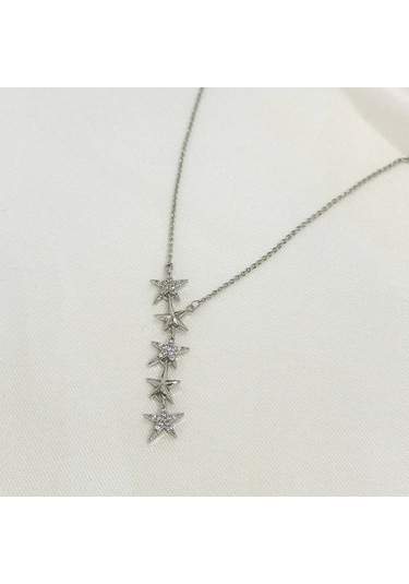Star Y Kolye Silver Gold