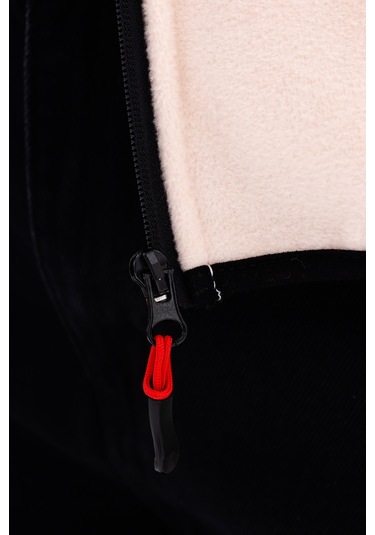 Monox Kadın Slim Fit Tam Fermuarlı Polar Yelek Bej