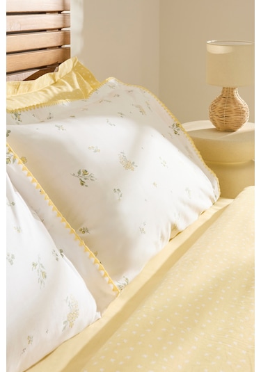 Kaşmir Home Mario Çift Kişilik Nevresim Takımı Sarı Sarı