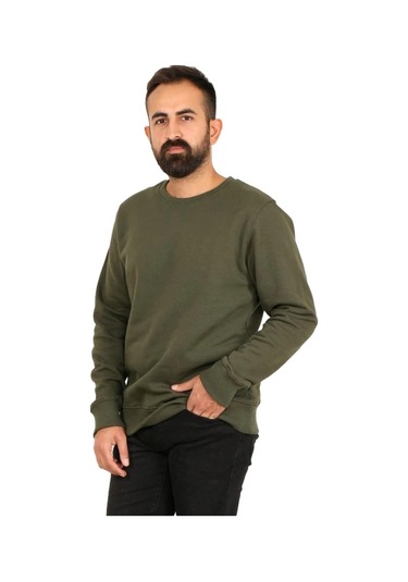 Superfly Bisiklet Yaka Erkek Basic Sweatshirt Spf101222216032 001