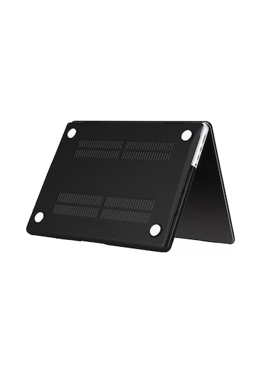 Macbook Uyumlu Pro 14inç M3/m4/max A3112 A3185 A3401 A2918 A1992 Kılıf Kristal Ön Arka Şeffaf Kapak Siyah