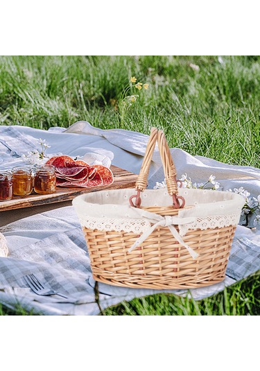 Homyl Çiftlik Evi Bahçe Düğünü Için Tutamak Rattan Beyaz