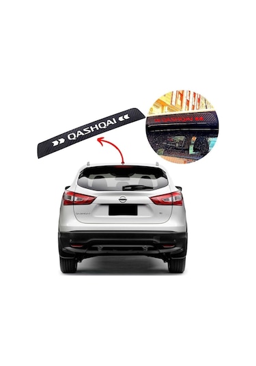 Nissan Qashqai Karbon Arka Fren Stop Lambası Sticker 2016-2018