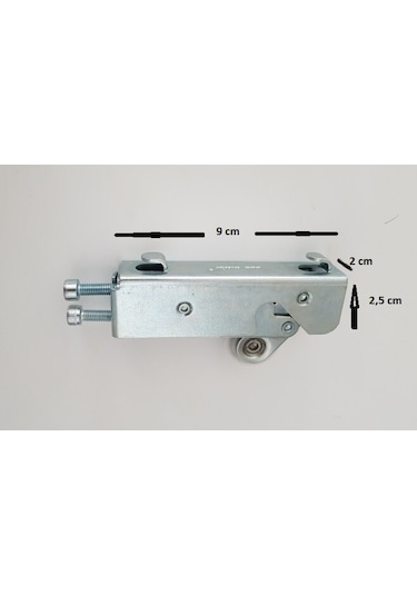 Sürgülü Ray Dolap Aleminyum Kapak Teker 1Takım [Dişi]