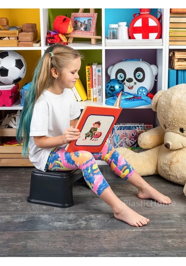 Flybuy Çocuklar İçin Basamak Taburesi Koyu Gri 188525201 Ayak Desteği Koyu Gri