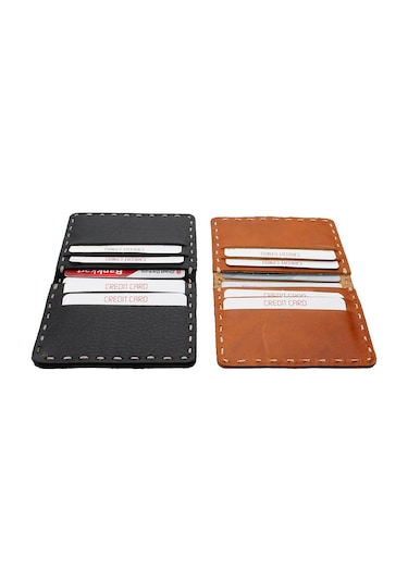 Clk Bizoon % 100 Hakiki Deri Dm Leather Minimal Cüzdan Kartlık 3011