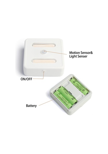 Gajeena Uv Sterilizasyonlu Hareket Sensörlü Led Lambası - Akıllı Oduluk, Ayakkabı Dolabı Ve Tuvalet Için Pilli Aydınlatma Model Td002 Beyaz