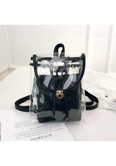 Dancemonkey Yaz Tatlı Su Sırt Şeker Şeffaf Renk Pvc Okul Moda Mavi Kompozit Kadın Jöle Geçirmez Çantası Çantaları Çanta Zr Mavi