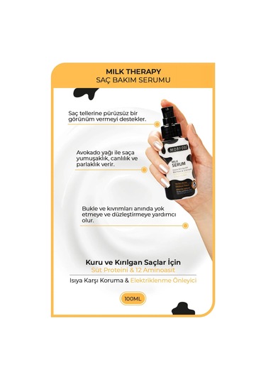 Milk Therapy Kremsi Saç Serum 100 Ml - Onarıcı Bakım - Mrfs