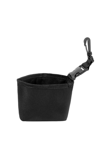 Qingmipy Siyah Golf Topu Ve Çubuğu Temizleme Çantası - Taşınabilir Su Depolama Özelliği İle Pratik Nylon Temizleyici Siyah