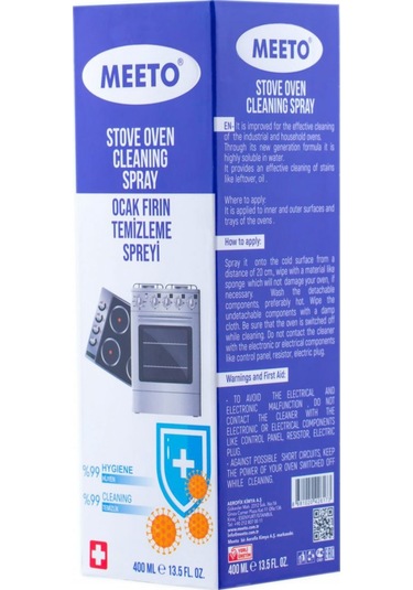 Meeto Fırın Ocak Davlumbaz İç Dış Yüzey Temizleyici Sprey 400 Ml