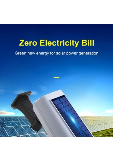 Moly 77led Güneş Enerjili Hareket Algılayıcı Kamera Lambası, Ip65 Su Geçirmez, 3 Çalışma Modu, 2400mah Pil, Kumanda, Beyaz, Dış Mekan İçin Beyaz