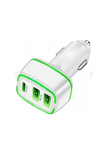 C-775b 45w Pd+qc 3.0 Usb-a Usb-c 45w 2x Usb Araç Şarj Başlığı 4567873