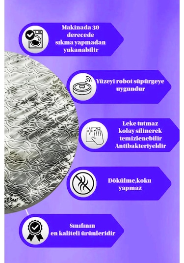 Lüle Halı Delüx Kaymaz Taban Üstün Kalite Yolluk Halı Dlüx7001