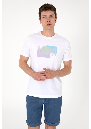 U.s. Polo Assn. Erkek Beyaz Tişört 50300593-vr013 Beyaz U.s. Polo Assn. Erkek Beyaz Tişört 50300593-vr013 Beyaz