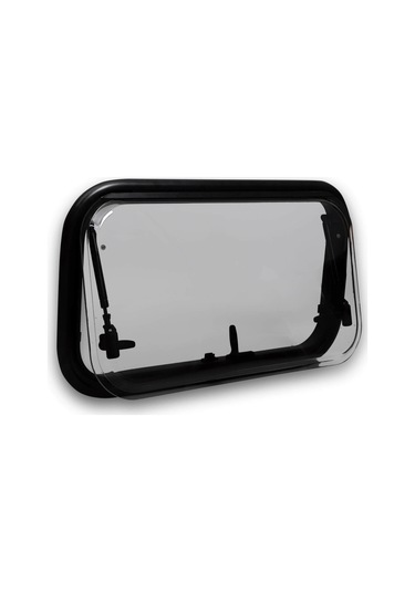 Babarvy 70x40cm 90 Amortisörlü Karavan Camı / Pencere Siyah