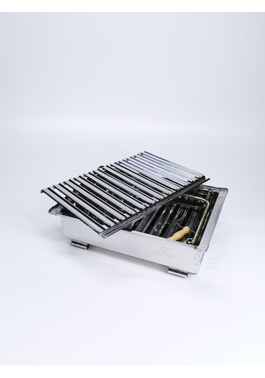 Mizan Marina Grill S Krom Mangal 35 x 40 CM