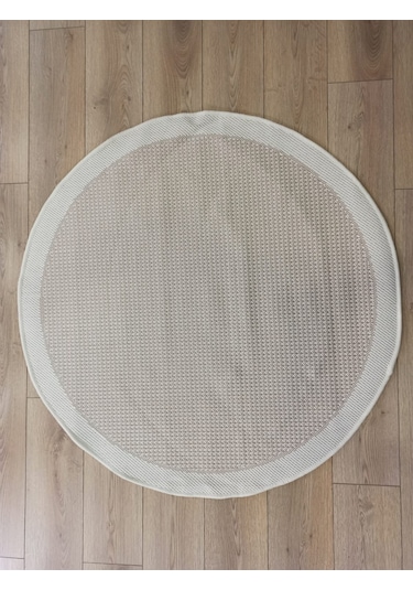 Çam Halı Sisal 9427 Krem / Bej Bordürlü Jüt Sisal Kilim
