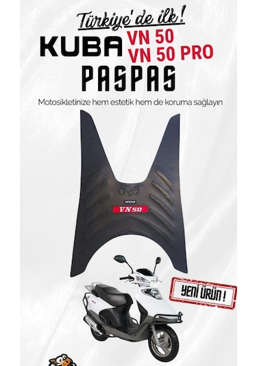 Kuba Vn50 Pro Paspas Kaymaz Taban Kırmızı Logo Kalın
