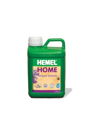 Hemel Home - Su Bazlı Parke Cilası - Vernik 2,5 Lt İpek Mat