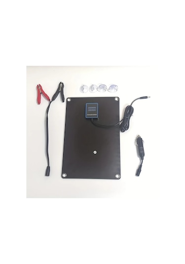 Honeybeeshop 10w 12v Güneş Enerjili Araba Pil Şarj Cihazı Taşınabilir Güneş Paneli Kiti Araba Motosiklet Tekne Rv Etfe Monokristal
