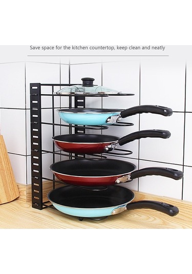 Dancemonkey Tencere Dolap Organizatörü, Pratik Tencere Düzenleyicileri Siyah