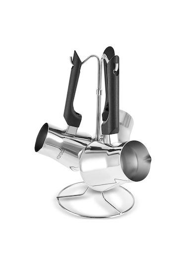 Karaca Nevra 3'lü Çelik Cezve Takımı