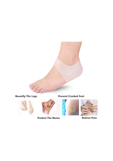 Silikon Topuk Koruyucu Ayaklar Için Silikon Jel Topuk Bardak Hielspoor Kuruş Topuklu Plantar Fasiit Jel Tabanlık Silikon Çorap