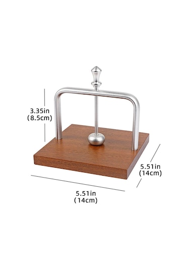 Homyl Tezgah Peçetelik Masa Üstü Mendillik Ahşap Taban Dekoru Gümüş