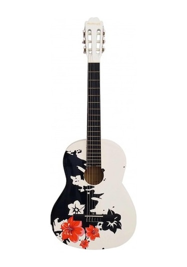 Masterwork Mwc3900Wh Model Resim Baskılı 4/4 Tam Boy Klasik Gitar