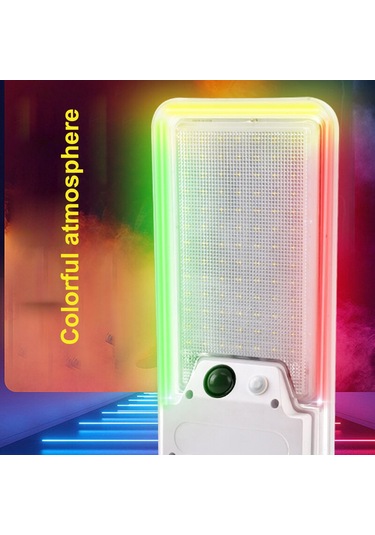 Qingmipy Güneş Enerjili Bahçe Aydınlatma: Hareket Sensörlü, Su Geçirmez, Renkli Ve Beyaz Işık Seçenekli Duvar Feneri Beyaz