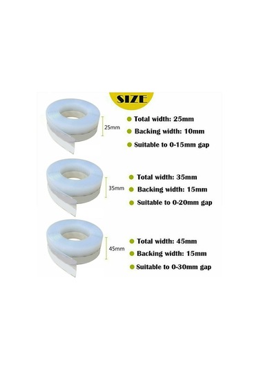 Kapı Contası Kanatlı Kapı Taslak Dışlayıcı Toz Geçirmez 25mm