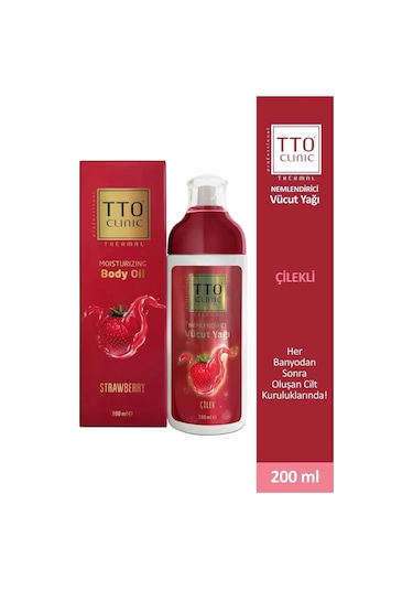 Tto Clinic Vücut Yağı Çilek Çay Ağacı Yağı Tea Tree Oıl 200 ML