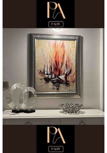 Gümüş 2'li Ofis Metal Aksesuar Biblo Ev Salon Dekorasyon Obje