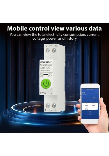 Trendooze Tuya Akıllı Devre Kesici, 63a Ayarlanabilir, Sızıntı/voltaj Koruma Beyaz, Yenilikçi Z-wave Destekli Beyaz