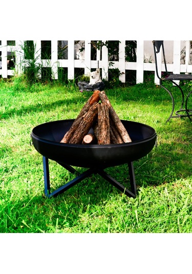 Starfire Rustic Small Bahçe Şöminesi Siyah