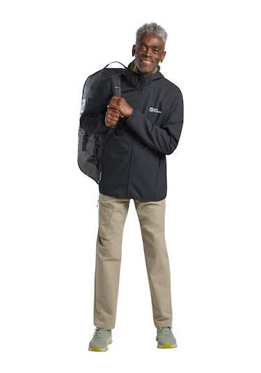 Jack Wolfskın Jack Wolfskin Bornberg Hoody Erkek Siyah Softshell T0350 Siyah